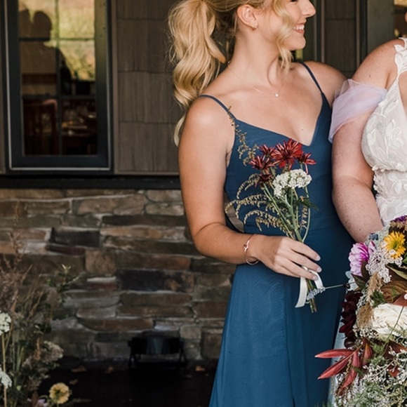 AZAZIE Candice Bridesmaid Dress in STORMY (Size 4) / EUC - Only worn ONCE! ✨ - Picture 3 of 13